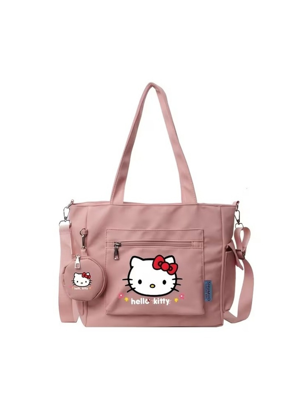 Sanrio Hello Kitty Tote Bag with Detachable Coin Purse - Pink or Black